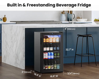 Yeego Freestanding Beverage Cooler