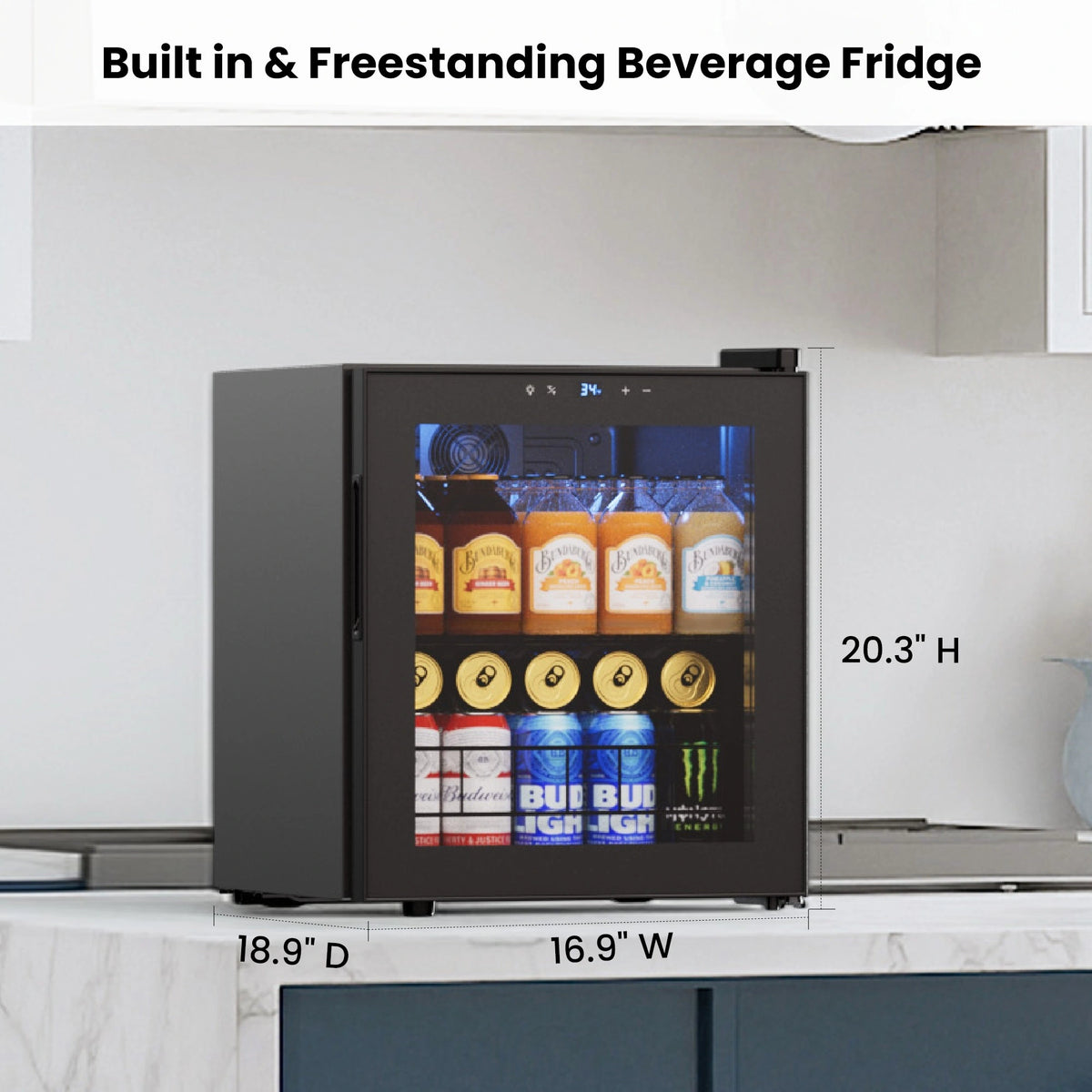 Yeego 65-Can Beverage Fridge