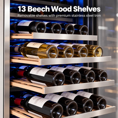 Yeego 24'' Dual Zone Wine Fridge, 154 Bottles