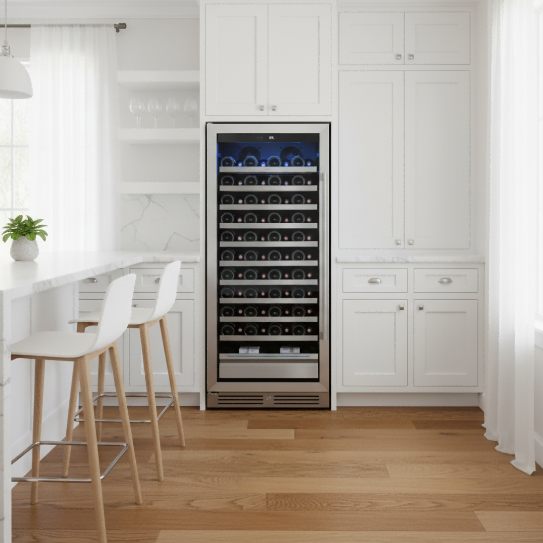 Yeego 24'' Tall Wine Fridge, 89 Bottles