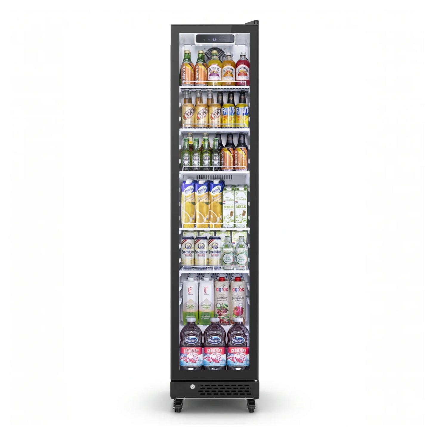 Front view of the YG-SC-230FC beverage refrigerator
